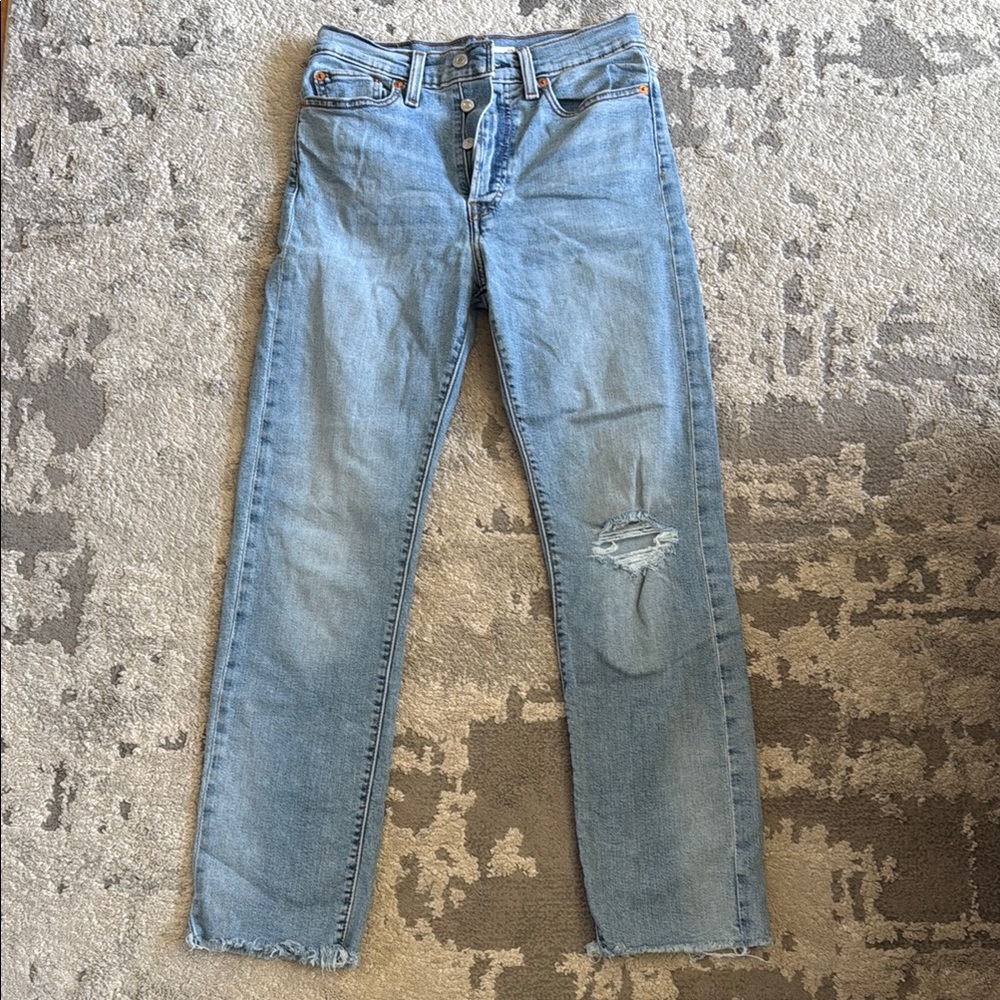 Levi's Blue Straight-Leg Vintage Style Jeans